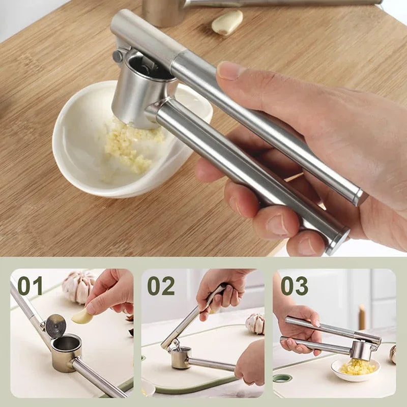 Stainless Steel Garlic Press