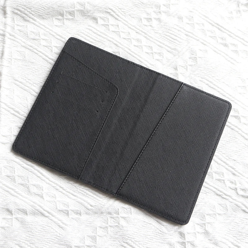 Custom Letters PU Leather Passport Cover Personalized Travel Business Trip Passport Holder Engrave Name Woman Man Luxury Wallet