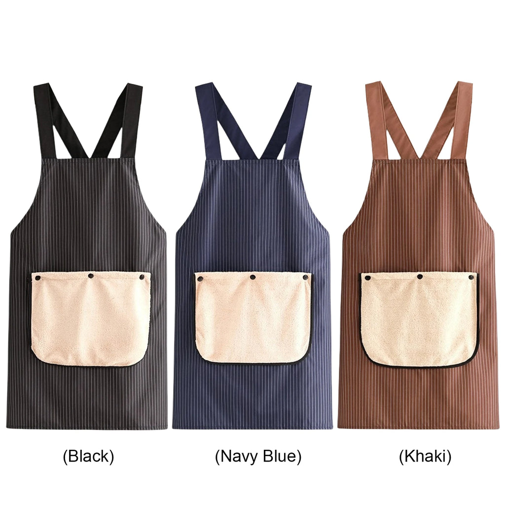 Waterproof Cross-Back Kitchen Apron