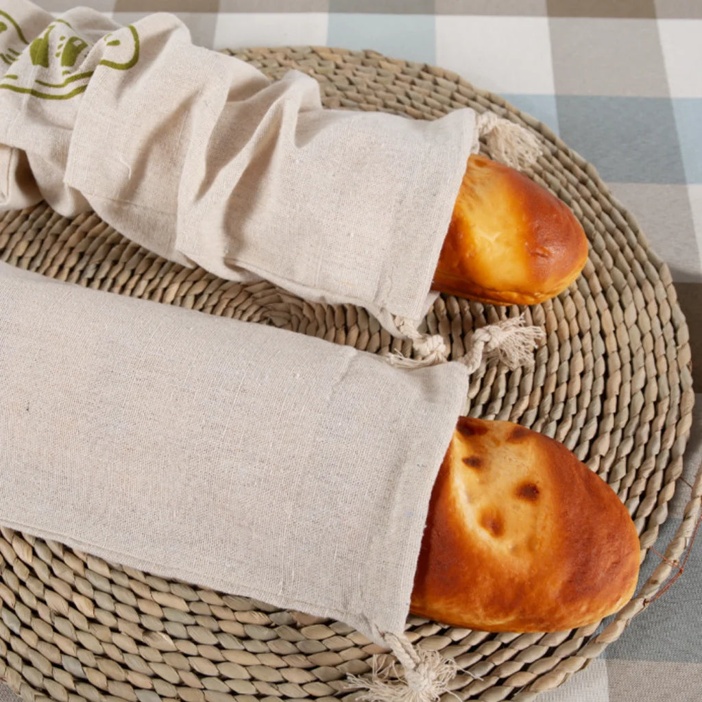 Linen Reusable Drawstring Bag