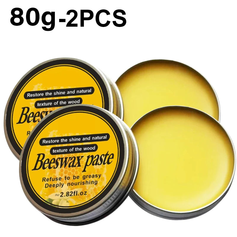 Chopping Board Beeswax Paste - （3/25/80g）Food Grade Coconut Oil + Vitamin E Deep Nourishment Restore Wood's Natural Shine Tool