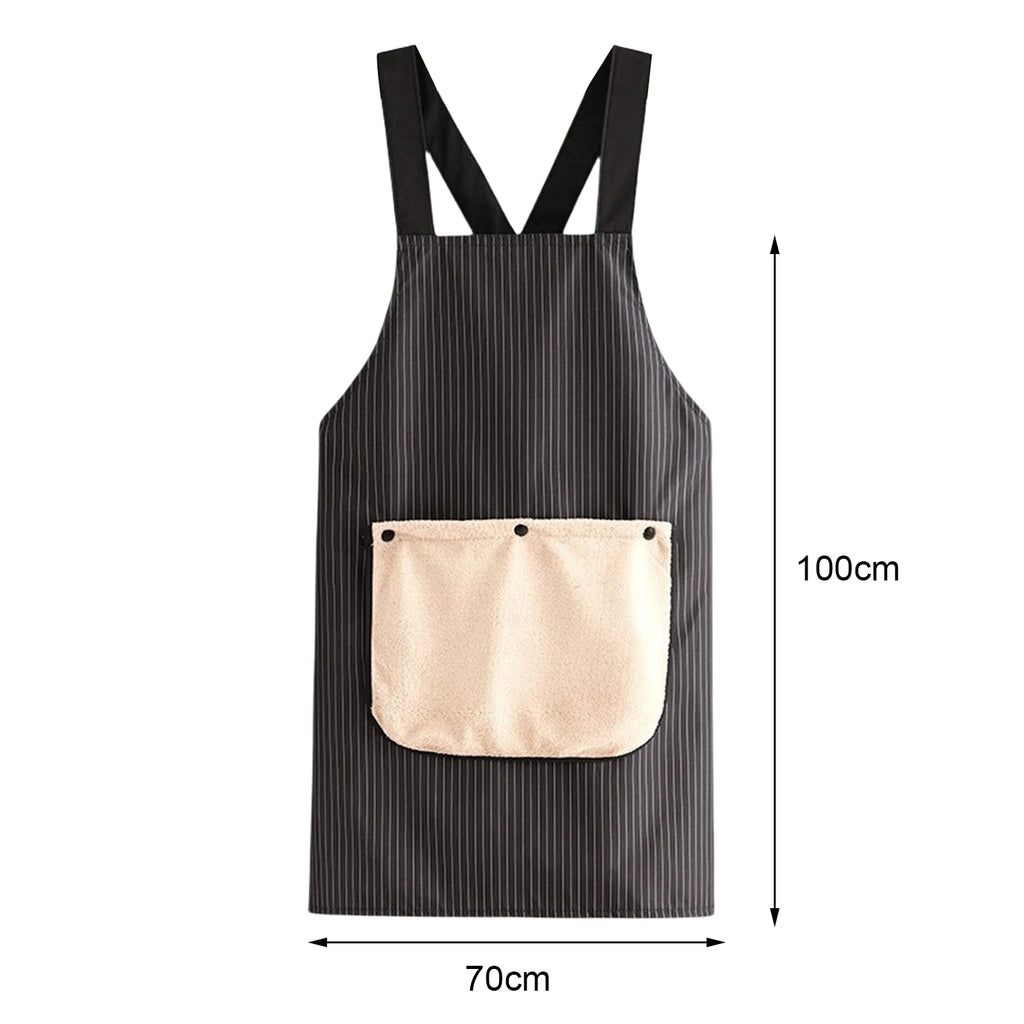 Waterproof Cross-Back Kitchen Apron
