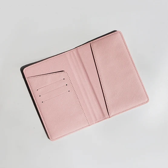 Custom Letters PU Leather Passport Cover Personalized Travel Business Trip Passport Holder Engrave Name Woman Man Luxury Wallet