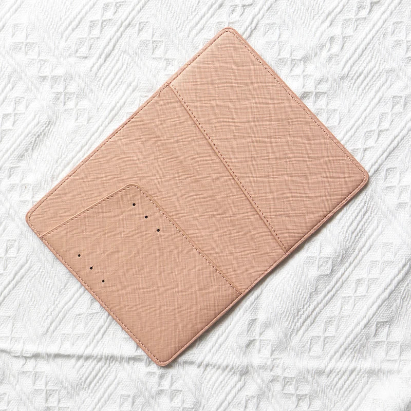 Custom Letters PU Leather Passport Cover Personalized Travel Business Trip Passport Holder Engrave Name Woman Man Luxury Wallet