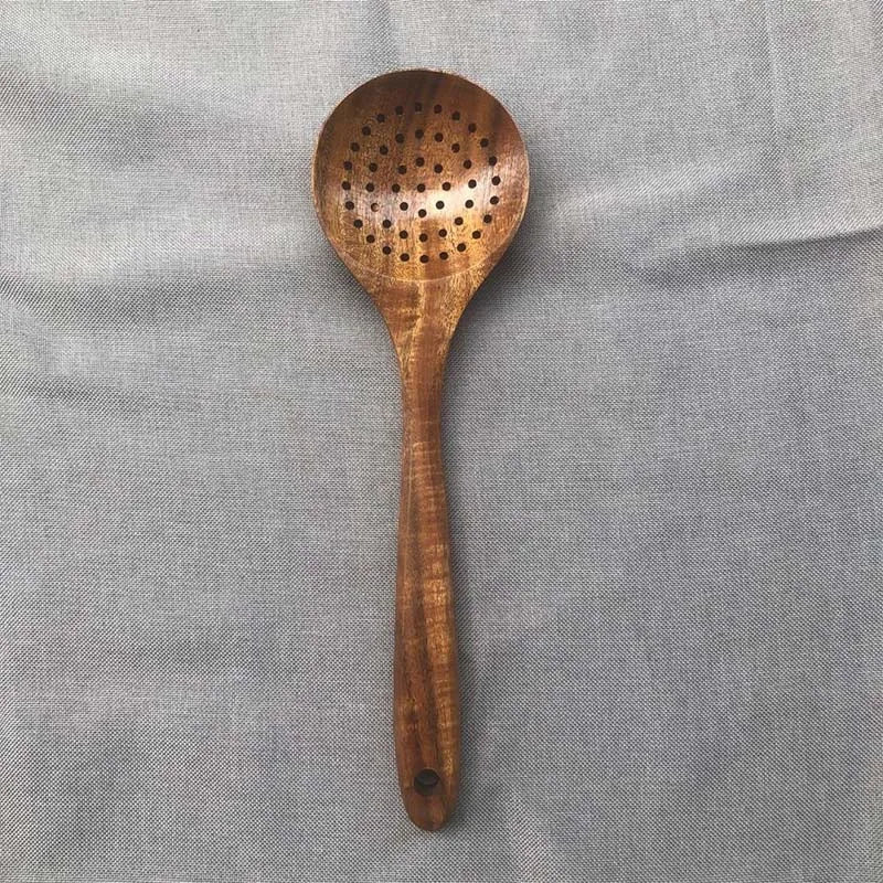 Wood Kitchenware Cooking Set